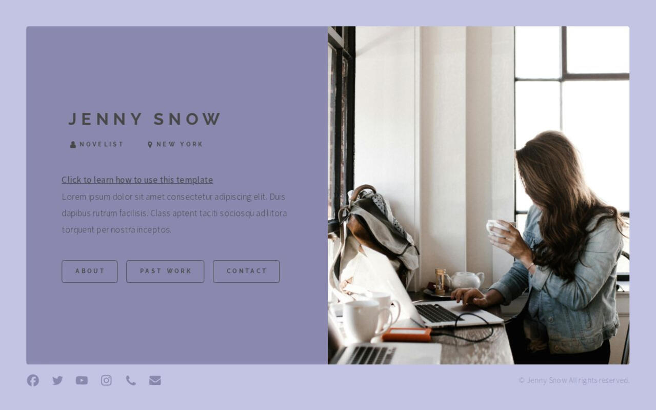Basic website with portfolio for businesses